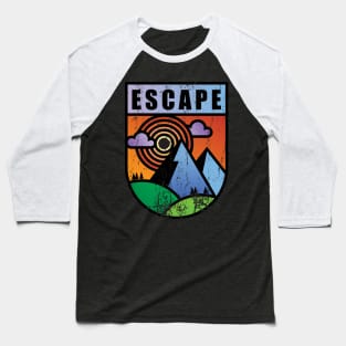 Escape to Sunset Mountain Baseball T-Shirt